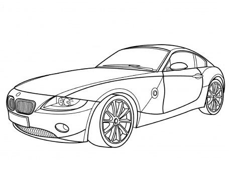 BMW Z4 Coloring Page