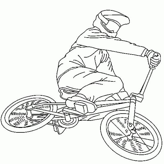 BMX Bike Coloring Page