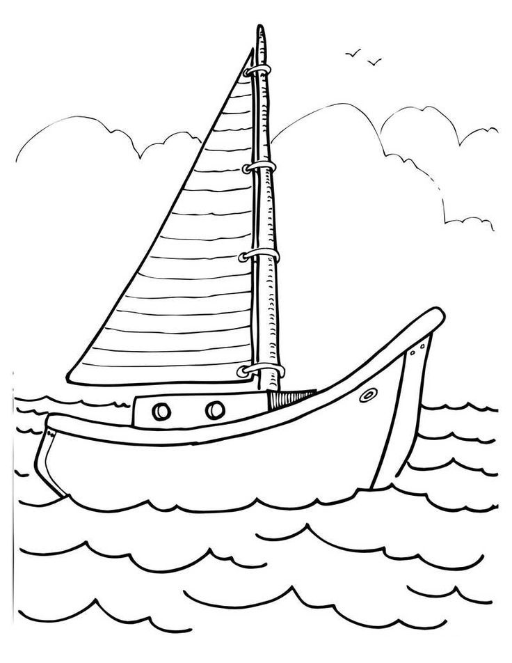 Boat Coloring Pages to Print
