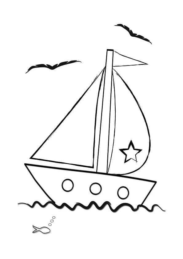 Boat Coloring Pages