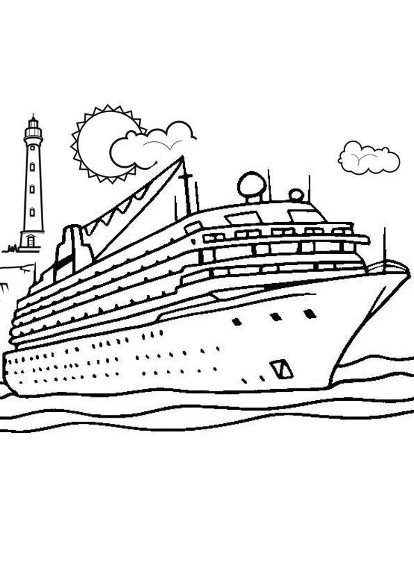 boat printable coloring pages