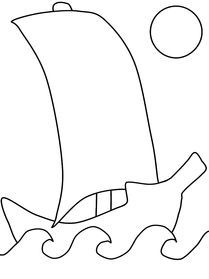 Banana Boat Coloring Pages