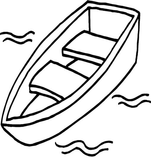 boat coloring page