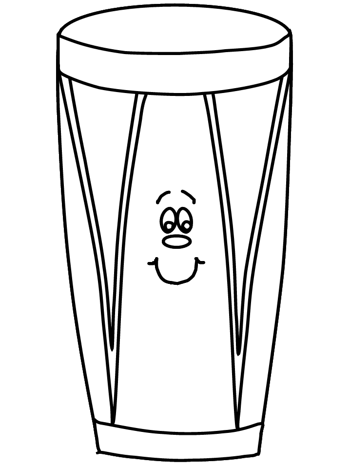 Bongo Face Music Coloring Pages