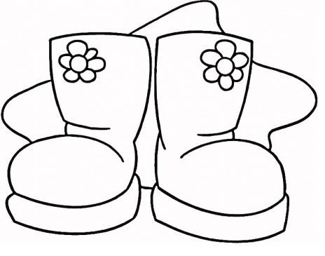 Boots coloring page