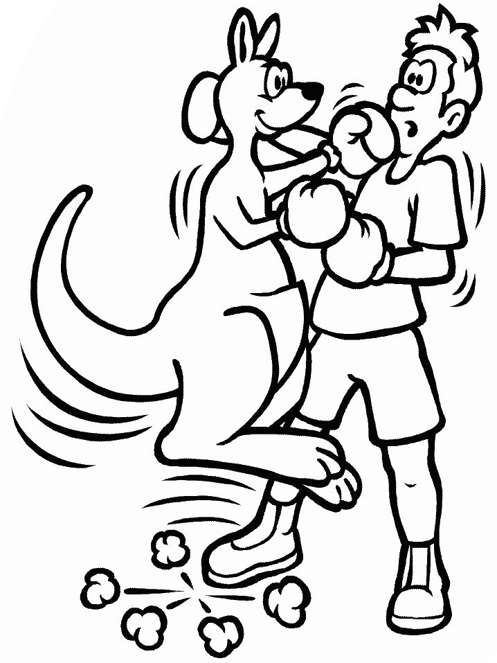 Boxing Sports Coloring Pages