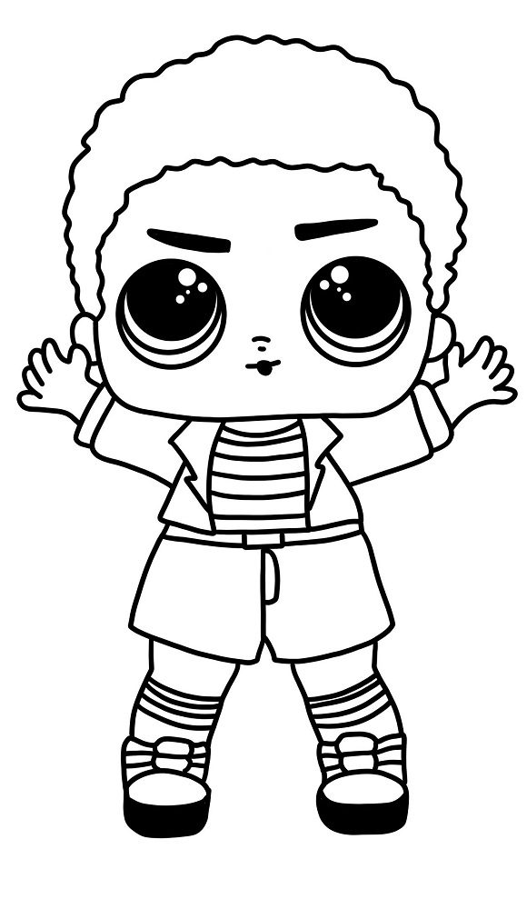 boy lol dolls coloring pages