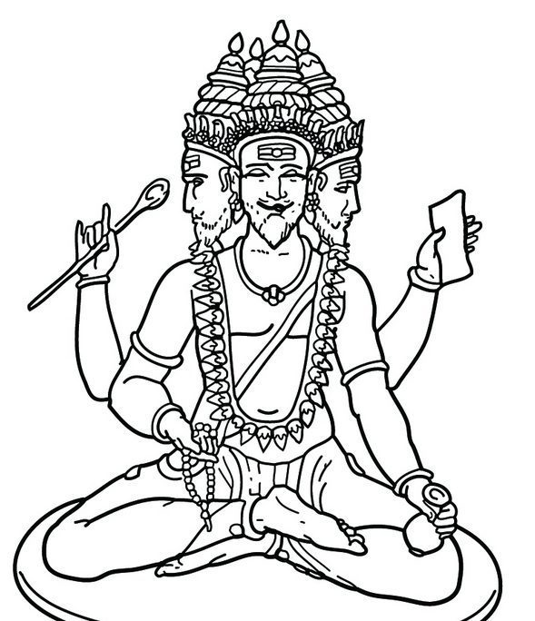 Brahma coloring page