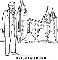 Brigham young coloring page