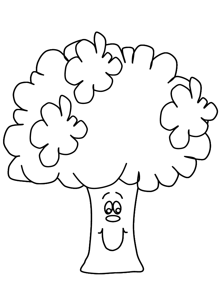 Broccoli Fruit Coloring Pages