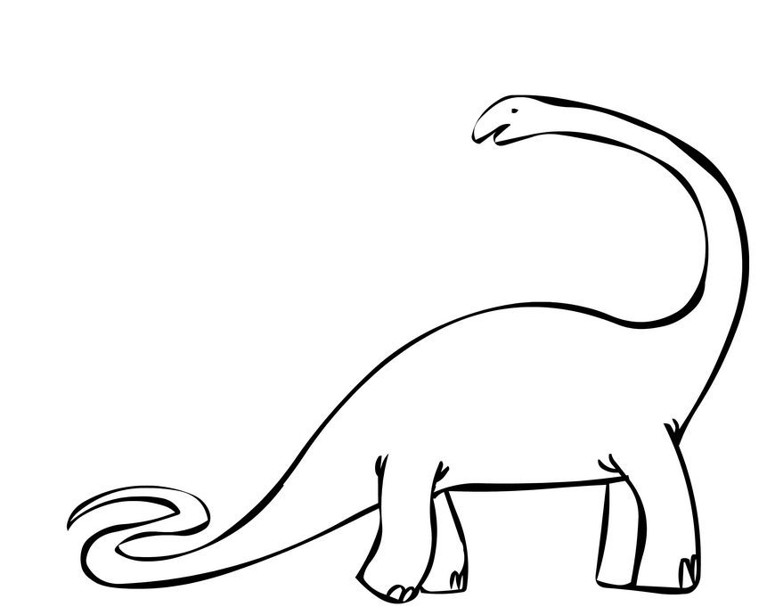 brontosaurus coloring page