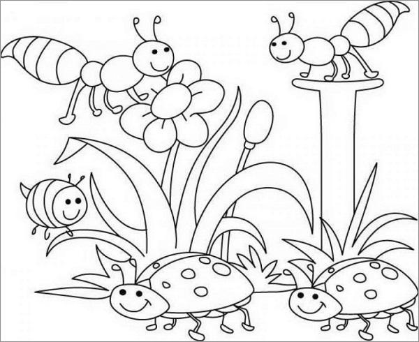 Bug and Insect Coloring Pages