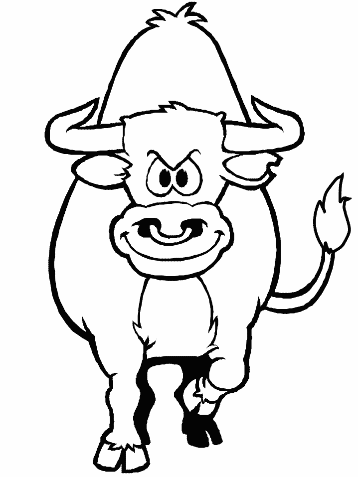 Bull Animals Coloring Pages