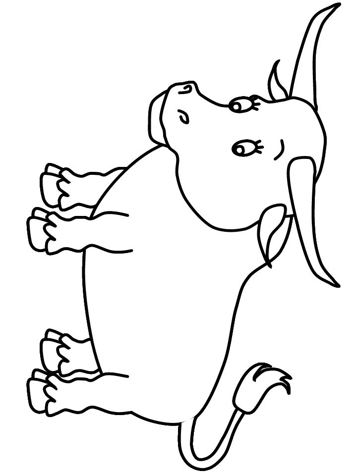 Baby Bull Coloring Pages