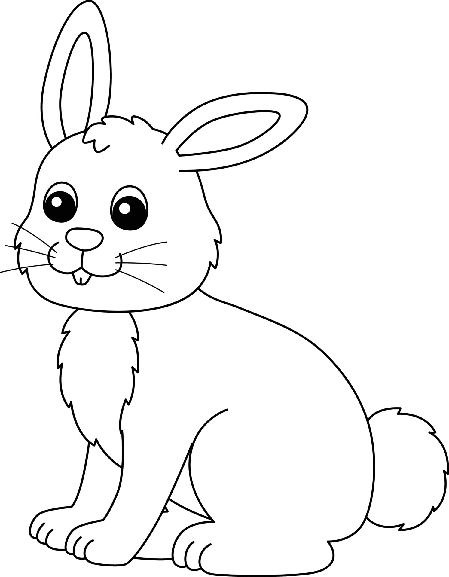 bunny coloring page