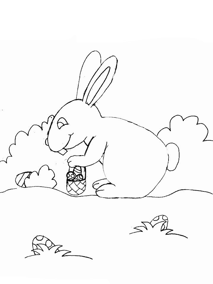 Bunny Holidays Coloring Pages