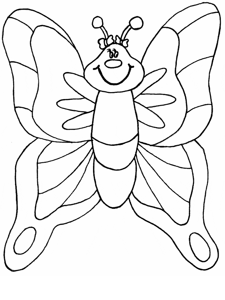 Free Butterfly Coloring Page Printable