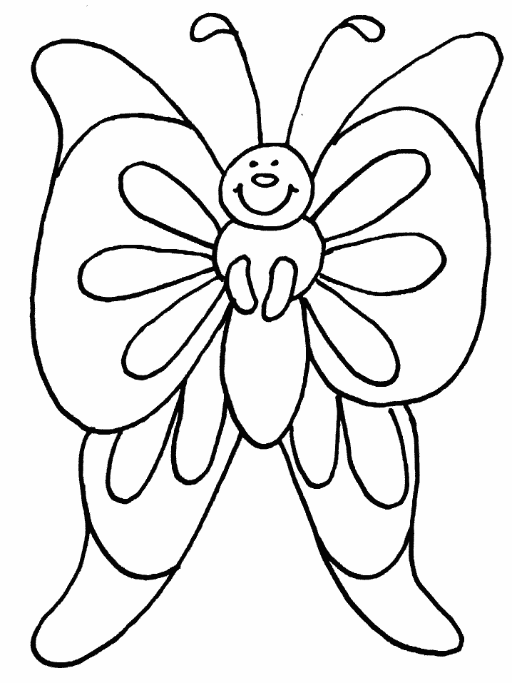 Butterfly Animals Coloring Pages
