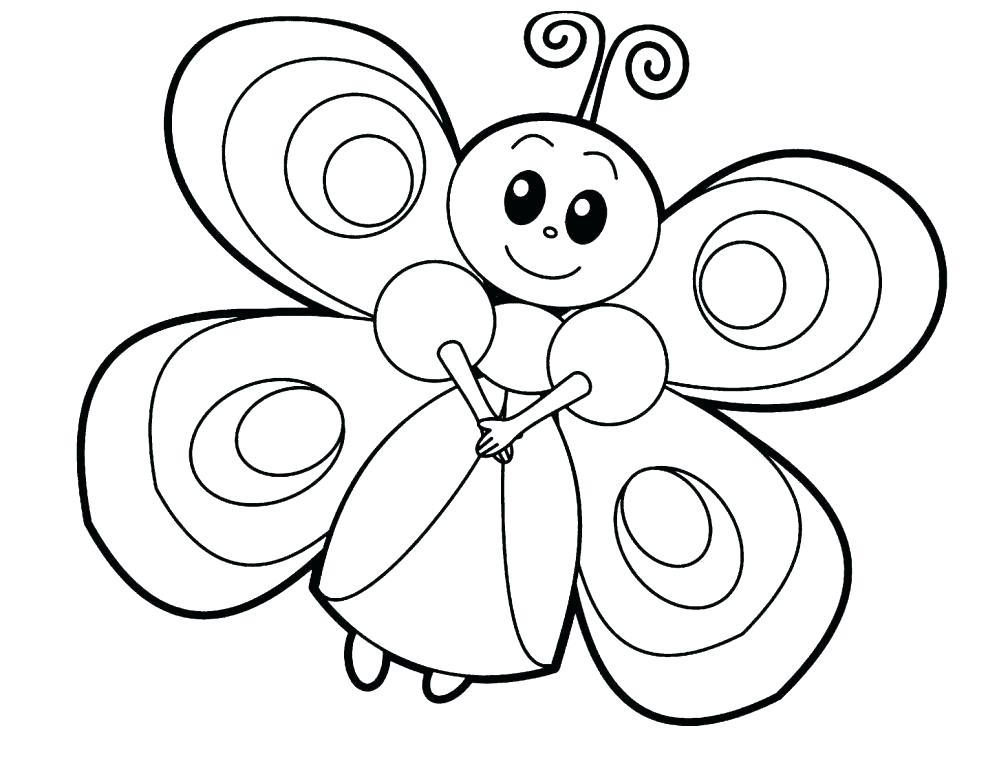 butterfly coloring pages for preschool