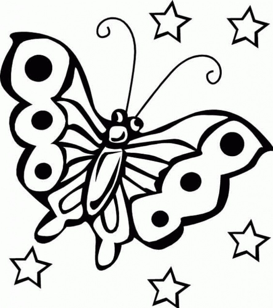 butterfly free coloring pages