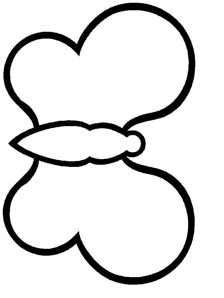 Download Butterfly Simple-shapes Coloring Pages | Coloring Page Book