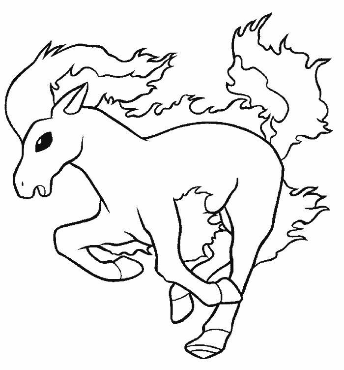 Ponyta Coloring Pages