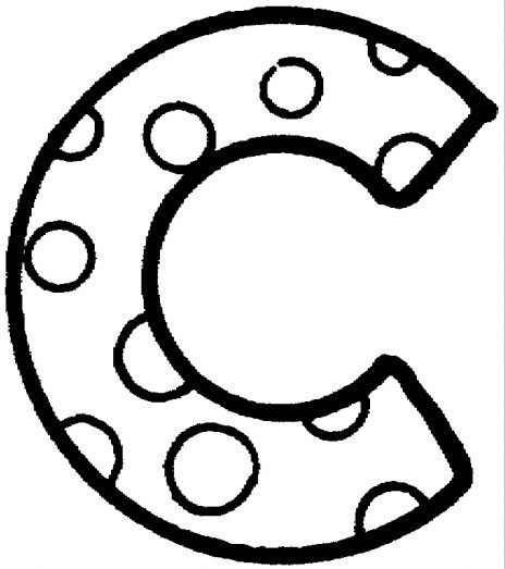 Letter c coloring page