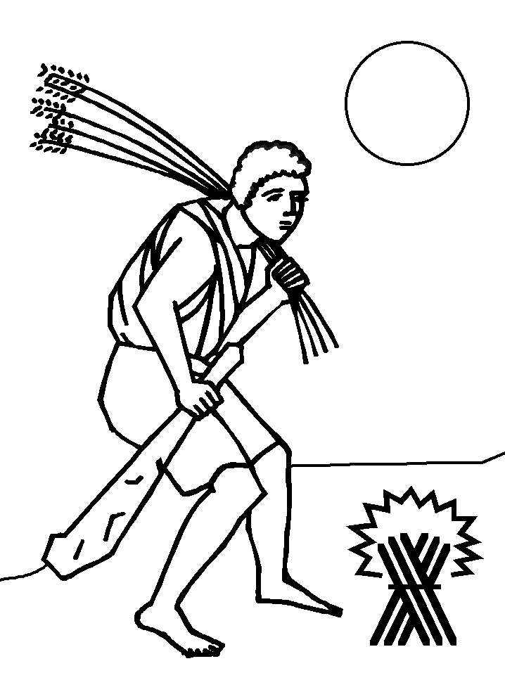 Cain And Abel Bible Coloring Page Free