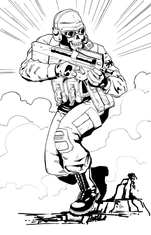 call of duty black ops zombie coloring pages