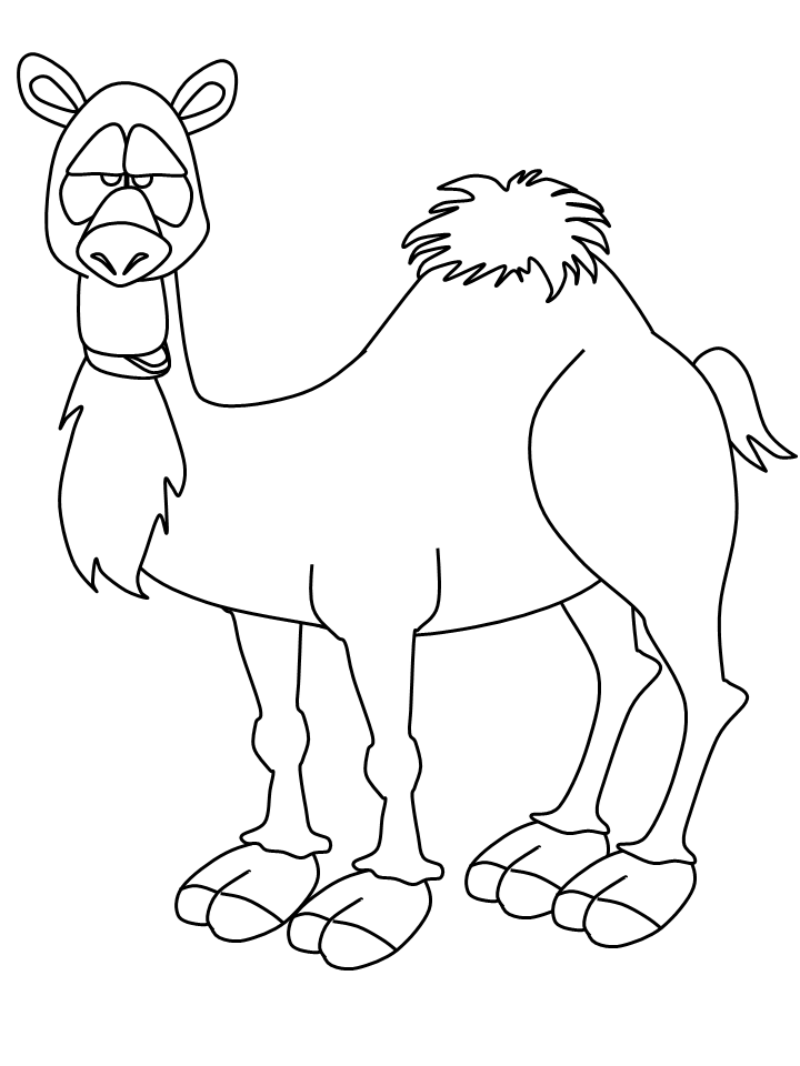 Camel Coloring Page