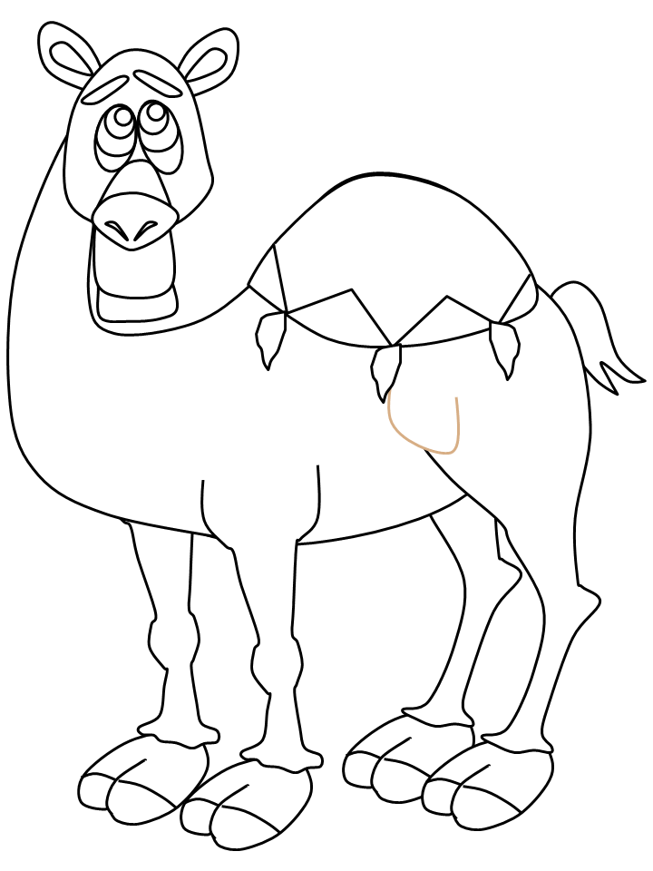 coloring pages camel