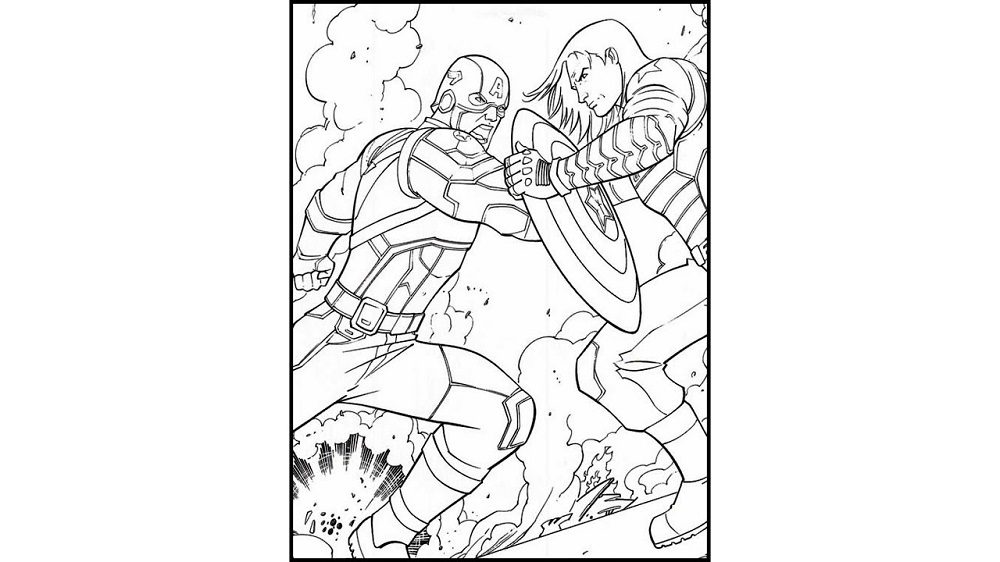 captain america the winter soldier coloring pages