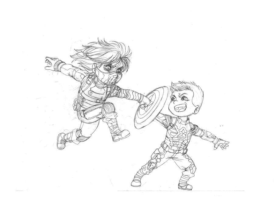 captain america winter soldier coloring pages