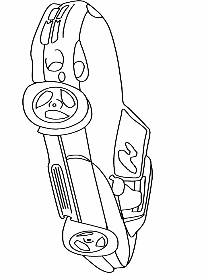 Sports Car Coloring Page