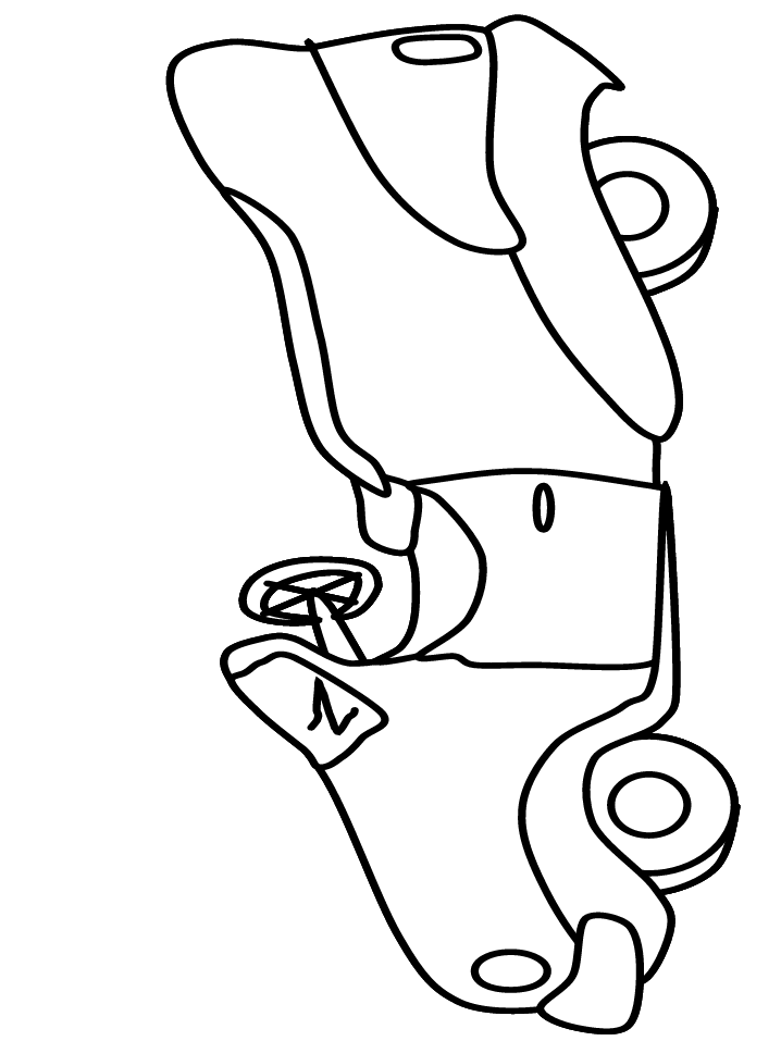 Open Car Coloring Pages