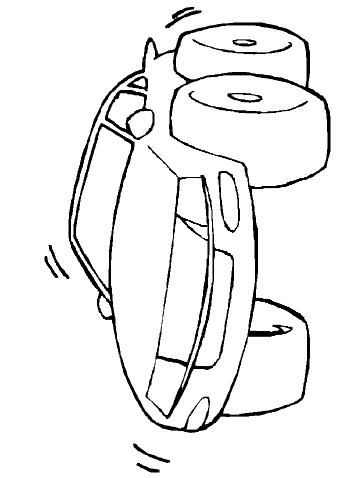 Car Big Tire Coloring Pages