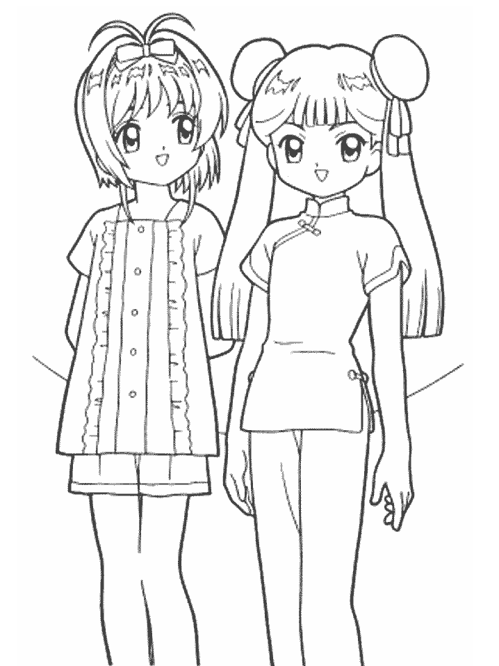 Free Cardcaptors Cartoons Coloring Pages