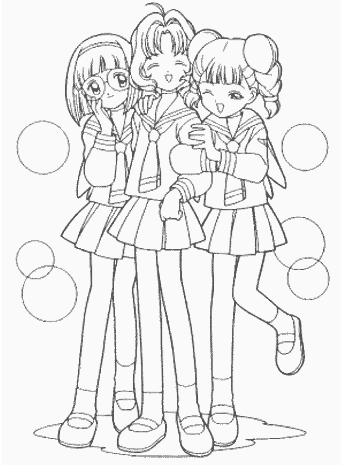 Free Cardcaptors Cartoons Coloring Page