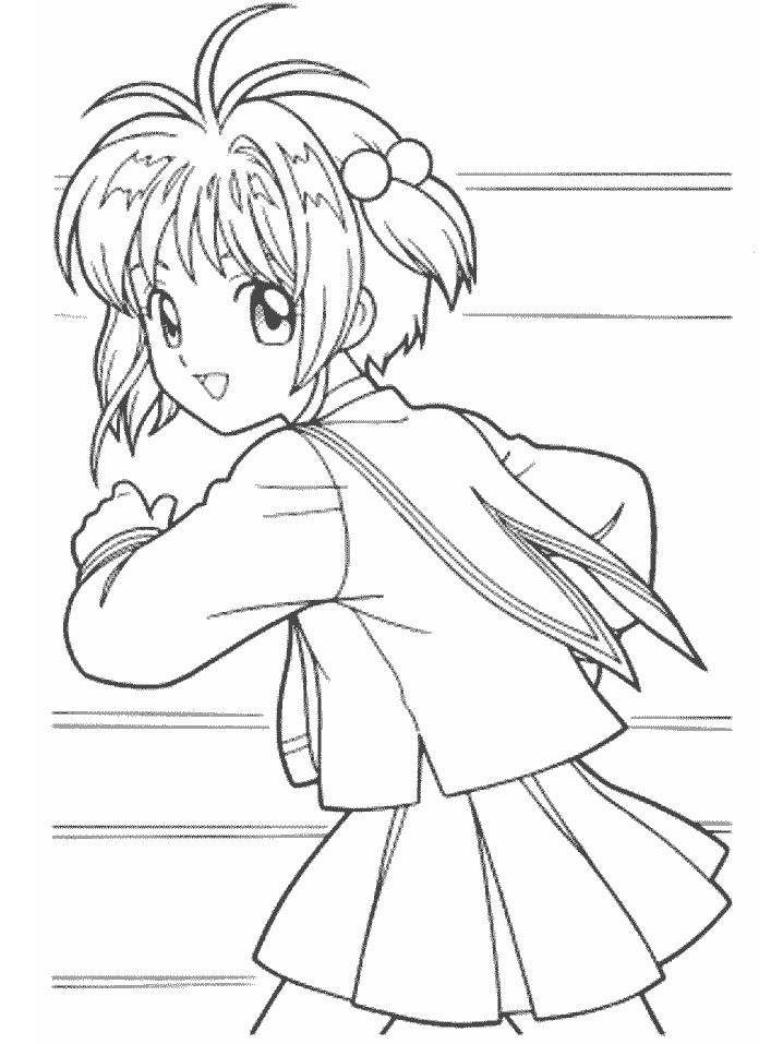 Cardcaptors Cartoons Printable Coloring Pages