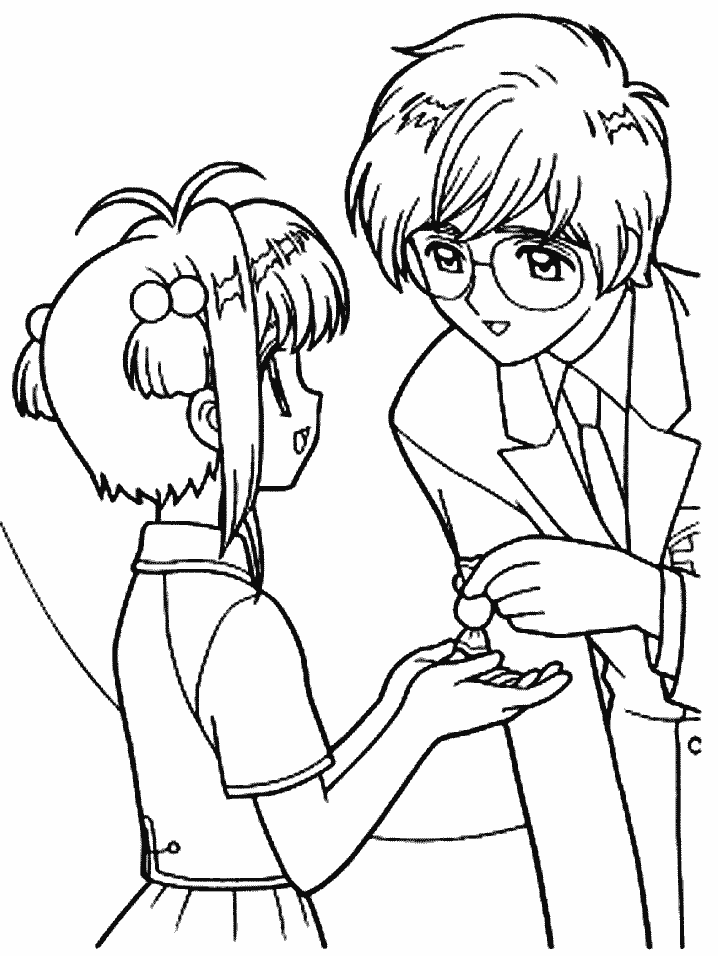 Printable Cardcaptors Cartoons Coloring Pages