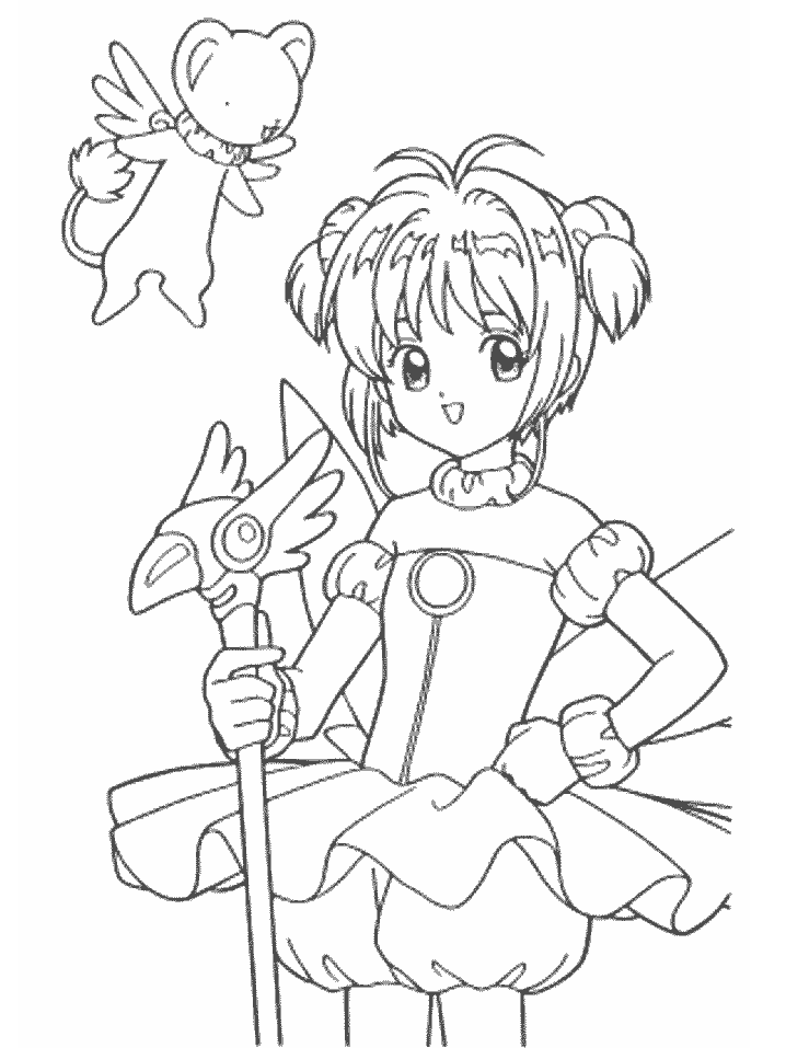 For Kids Cardcaptors Cartoons Coloring Pages