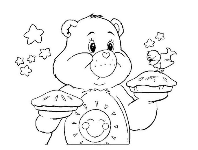 care bears coloring page