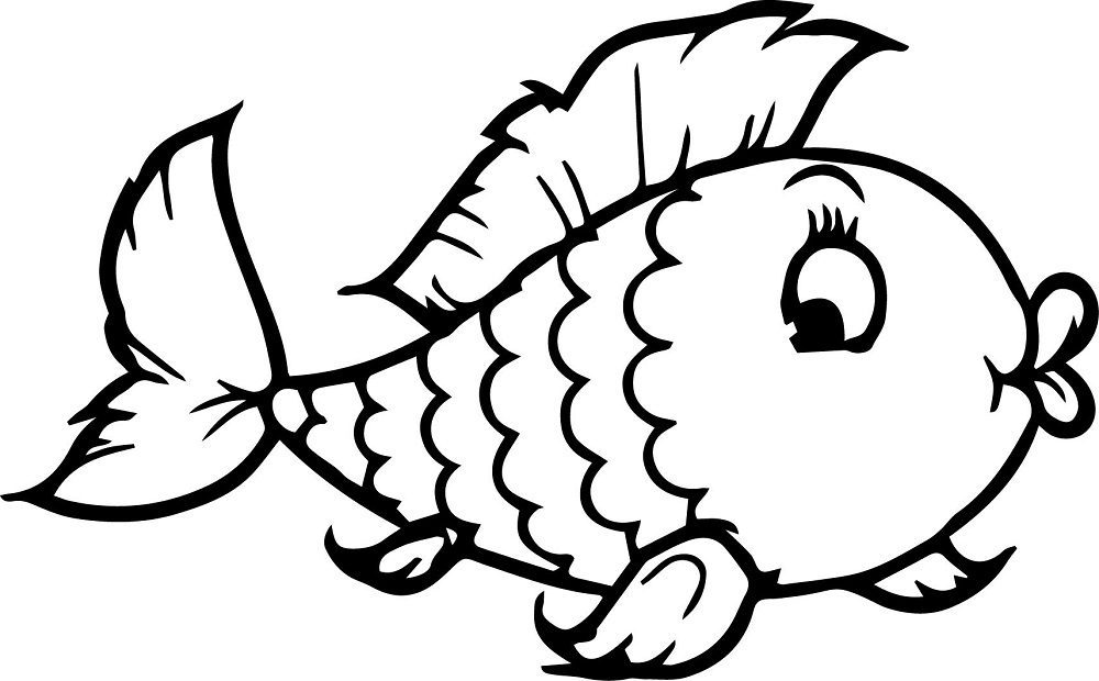 cartoon fish coloring pages