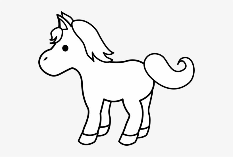 cartoon horse coloring pages