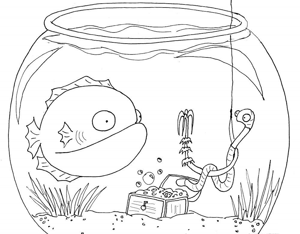cartoon water trough coloring pages
