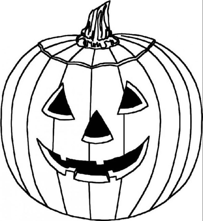 pumpkin carving coloring page