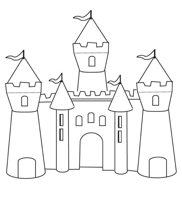 Castle Coloring Page