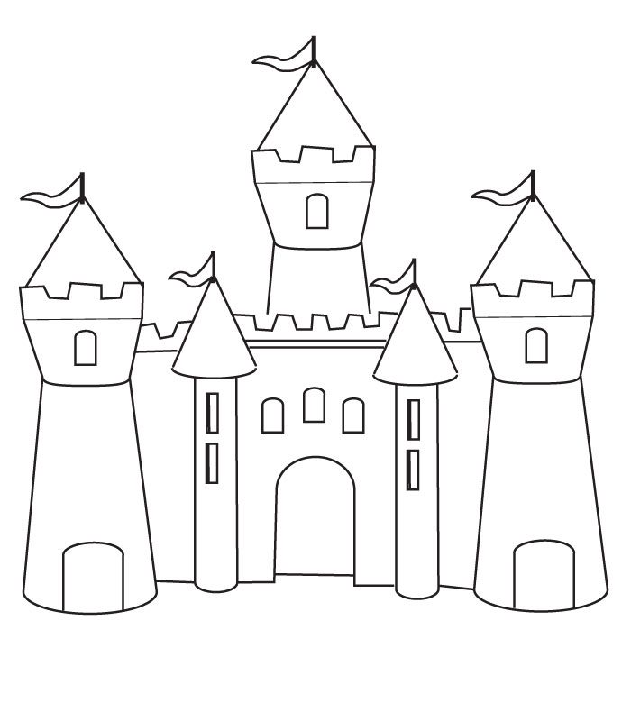 castle coloring pages printable