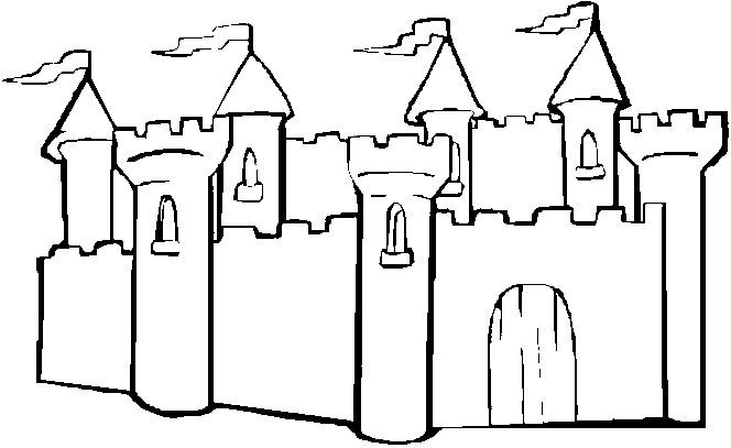 Sand Castle coloring page