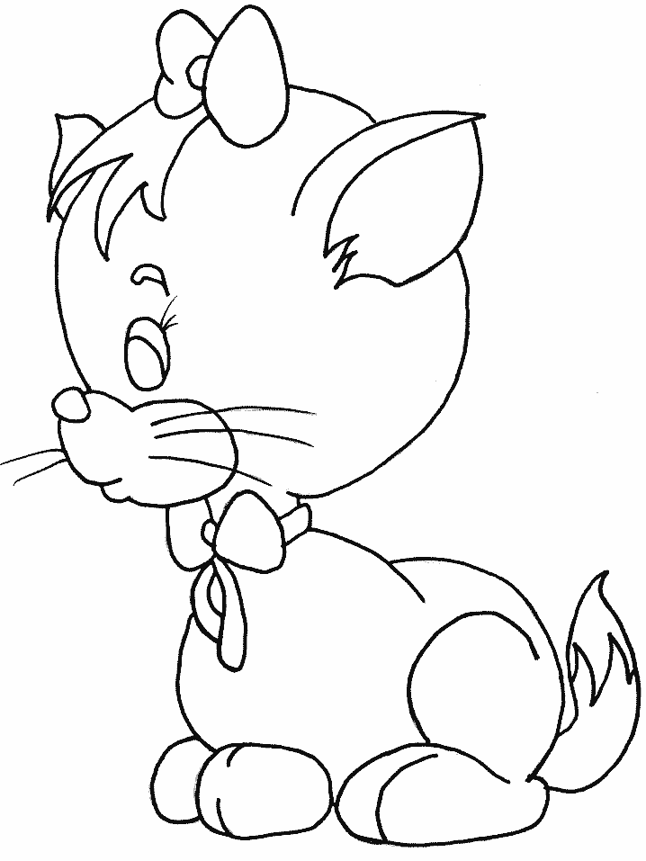 Cat Coloring Pages Printable